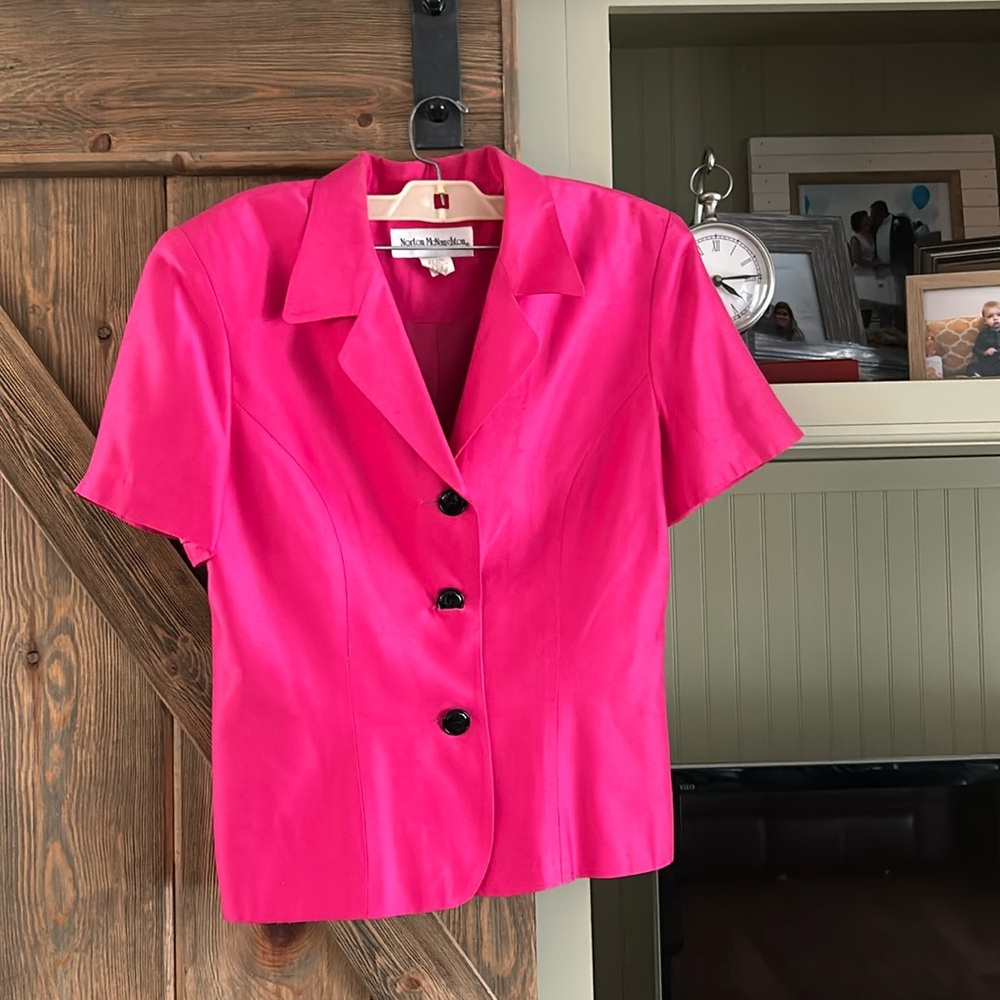 Pink Peplum Top
